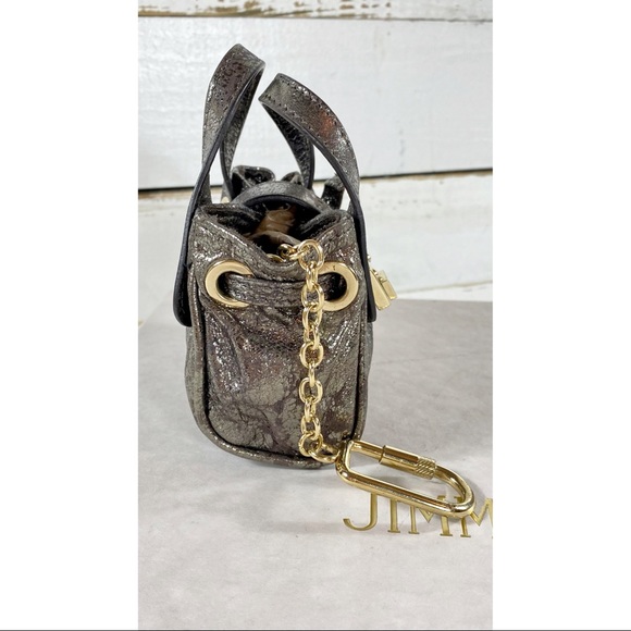 Jimmy Choo Cracked Leather Ultra Mini Bag - Picture 4 of 8